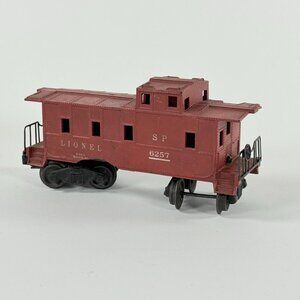Vintage Lionel O Gauge Trains #6257 Red SP Caboose Post War 1950's